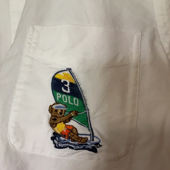 Polo Ralph Lauren Windsurfer Bear Oxford Shirt - Picture 2 of 4